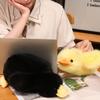 Liegendes Enten-Plüschtier, gelbe Ente, Kuscheltier, Kuscheltier, Kuschelpuppe, Kissen, Home Office, Schlafzimmer, Dekoration, Kinder, Erwachsene, Geburtstagsgeschenk