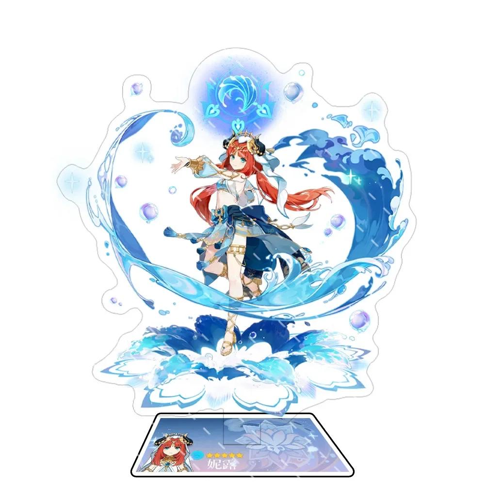 Anime Figure Impact Wanderer Nahida Cyno Yelan Acrylic Stand Model Plate Desk Decor Standing Sign Fans Gift