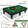 Mini Pool Table with 2 Sticks & Balls Tabletop Snooker Game Portable  Home Office Desk Games
