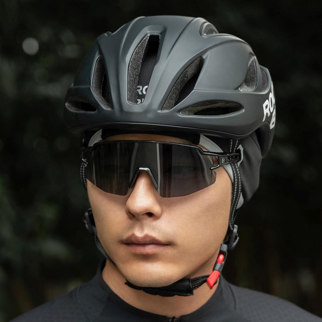 Windproof winter cycling cap, size 54-61 cm - black
