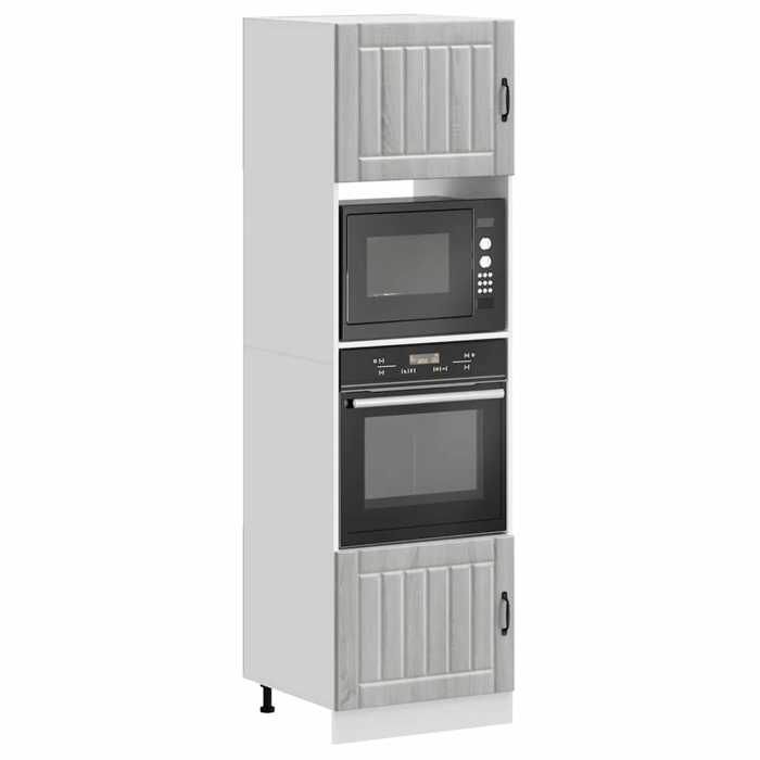 VidaXL Armoires de four 2 pcs Kalmar sonoma gris bois d'ingénierie, unité de four, armoire de four de cuisine, unité de base 3315047