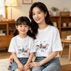 100% Cotton Kitten Print Mother-Daughter Matching Short-Sleeve T-shirts - Summer Style