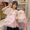 Schoolbag Ice Sea Light Blue Embroidered School Bag Female Primary School Students Versatile Simple High Value Junior High School Backpack Japanese