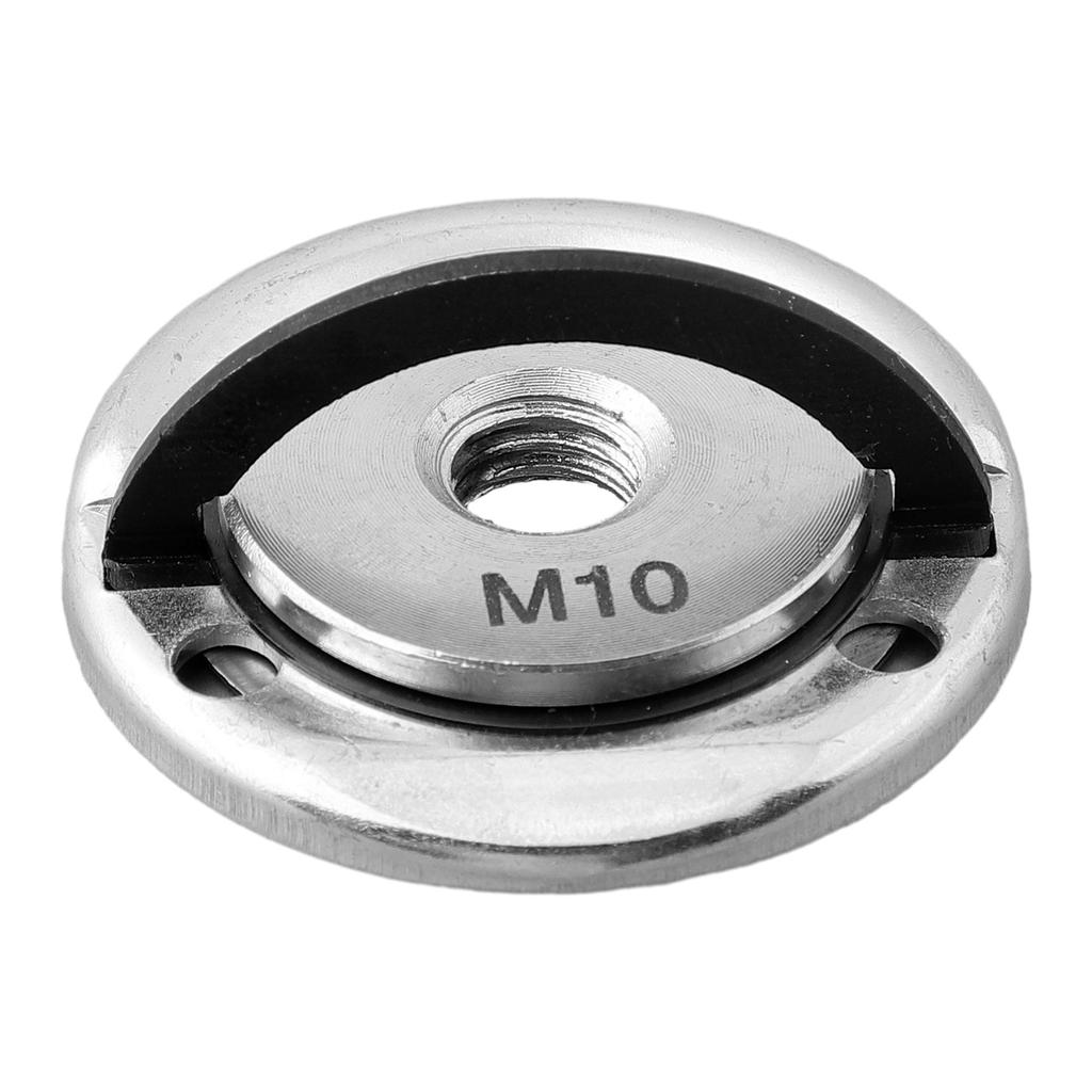 ~1 Stück Winkelschleiferplatte M10 ~Schnellspann-Selbstverriegelnd ~Mutter Schleifer Pressplatte ~Flanschmutter Power Chuck Werkzeuge