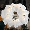 Halloween Decorations Halloween Ghost Wreath Cute Ghost Halloween Wreath Spooky Hanging Sign for Front Door