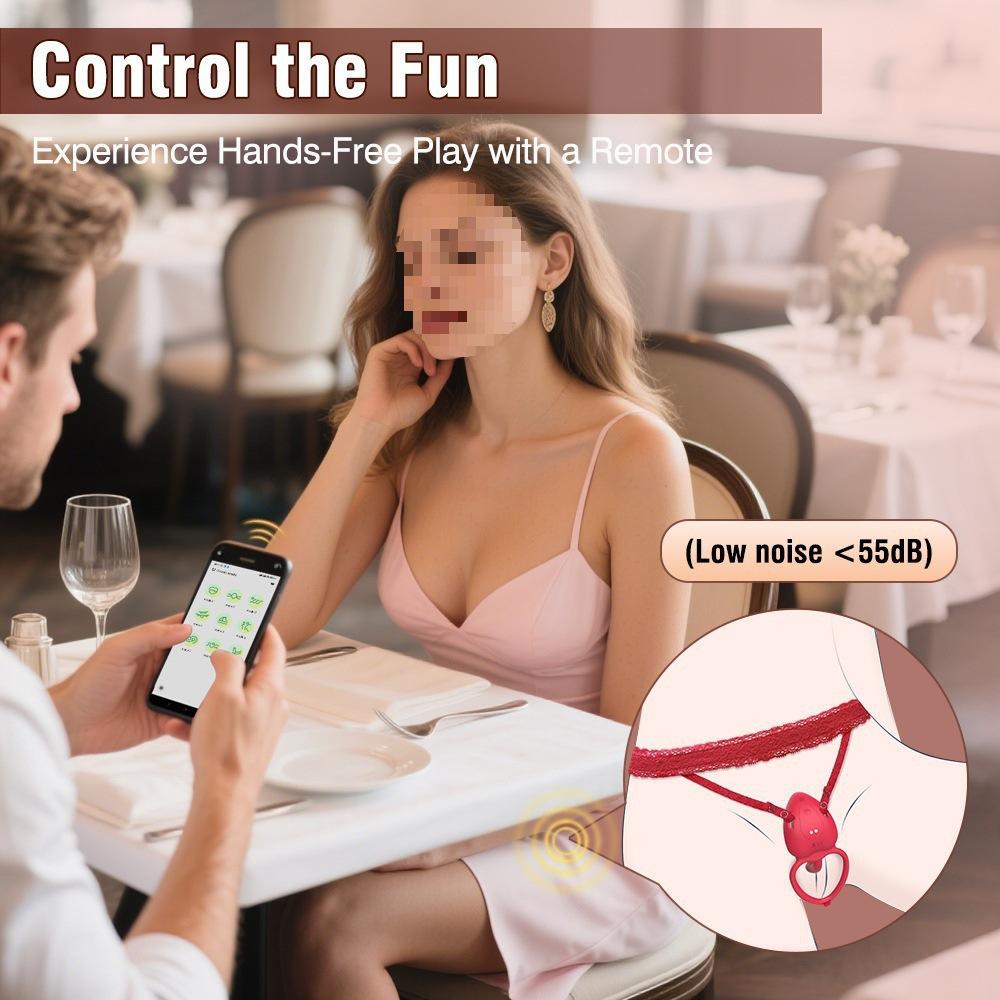 Wearable Panty Vibrator Adult Sex Toy Wireless Control Vibrating Penis Ring with Lace Strap Clitoral Stimulator for Women Couple