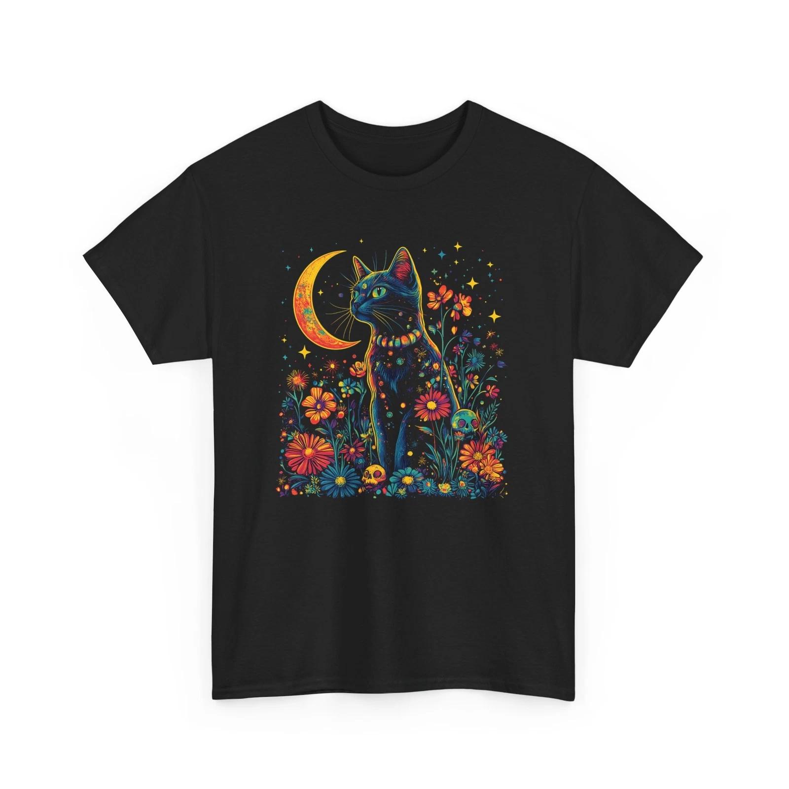 

Cat Lover Graphic T-Shirt – Cute Funny Cat Print Tee for Men & Women L