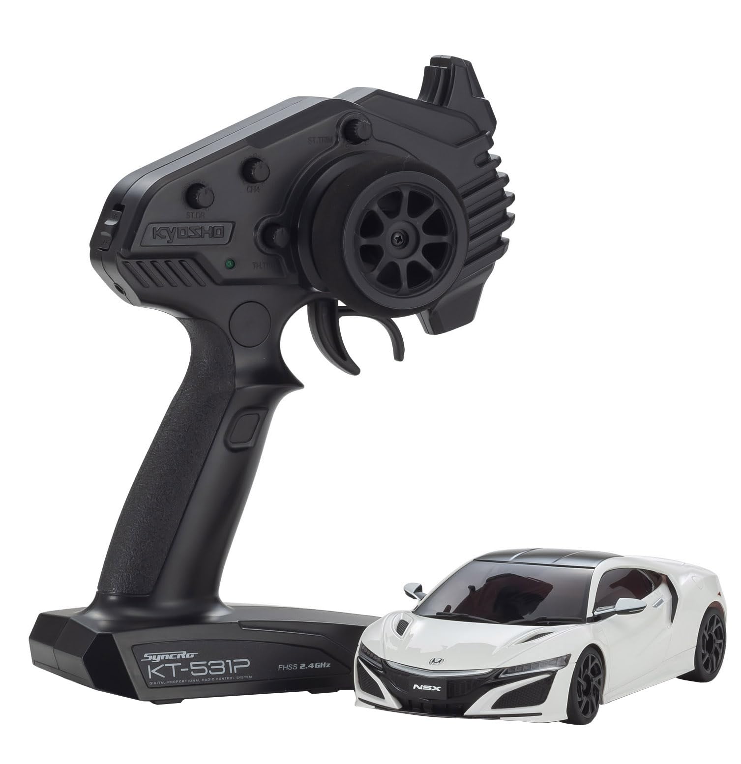Kyosho RWD Ready Set Honda NSX 130R White Electric Radio Control 32376W Mini-Z MR-04