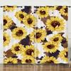 Curtain Rugby Sunflower 3D Digital Printing Blackout Curtain Punching