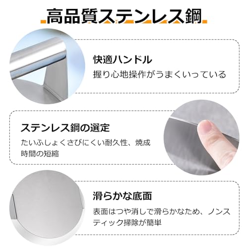 Roestvrijstalen Vleespers, Hamburgerpers, Patty Maken, Vleespers, Smash Burger Pers, Rond, Makkelijk Schoon te Maken, Keukengerei (Roestvrij Stalen Hand