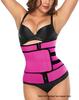 Postpartum Waist Trainer & Sweat-Inducing Body Shaper with Double Belt & Zipper for Abdomen Control