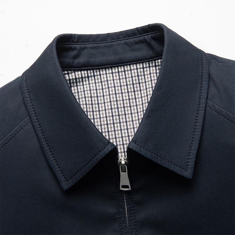 Romon Men's Classic Cotton Lapel Jacket