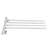 Silver Towel Rack Rotatable Towel Holder Durable Towel Bar Bathroom Bedroom Laundry Room