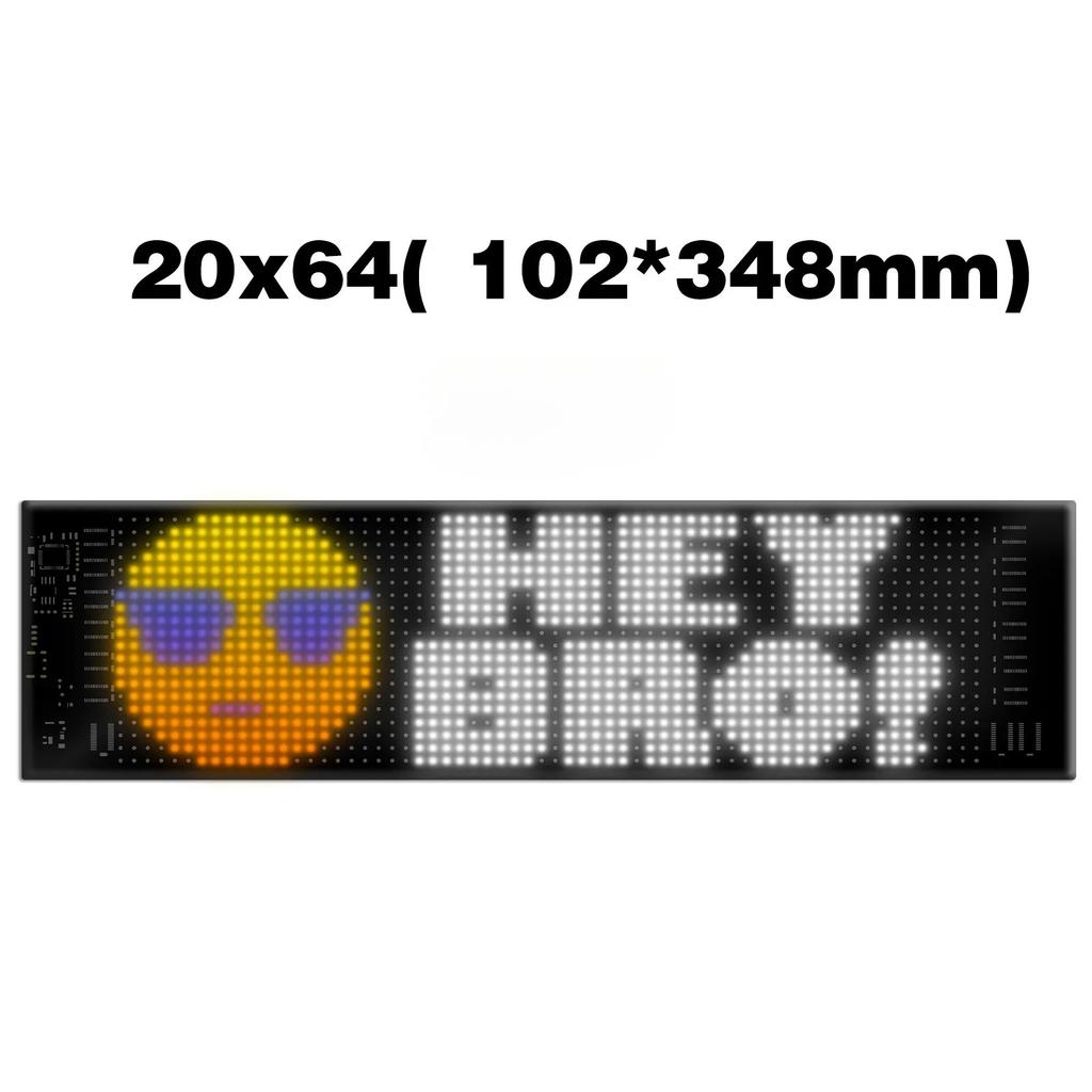 LED Matrix Pixel Panel ,USB 5V Flexible Addressable RGB Pattern Graffiti Scrolling Text Animation Display Car Shop,Bluetooth APP