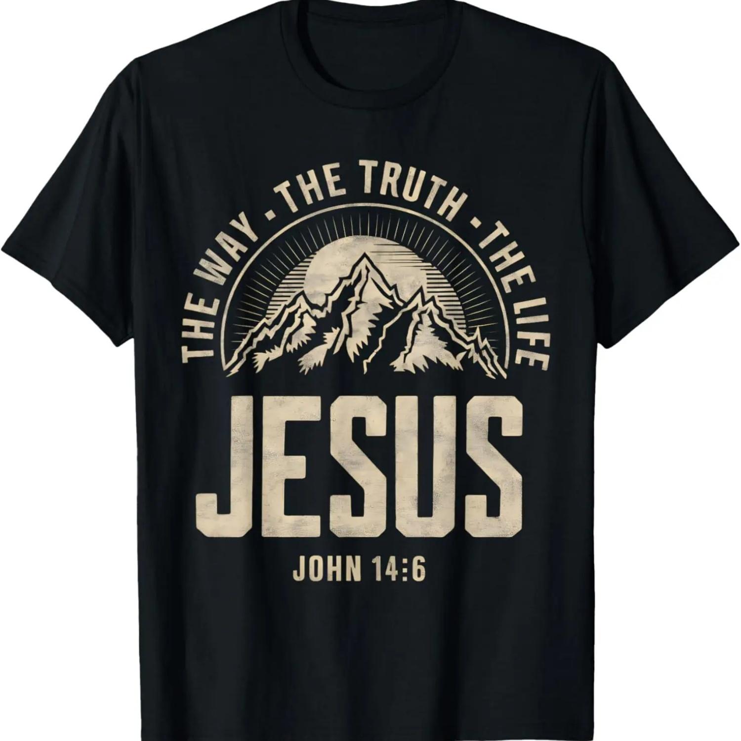 Пусть ваша вера будет выше ваших страхов Жираф Христианская футболка S чёрный