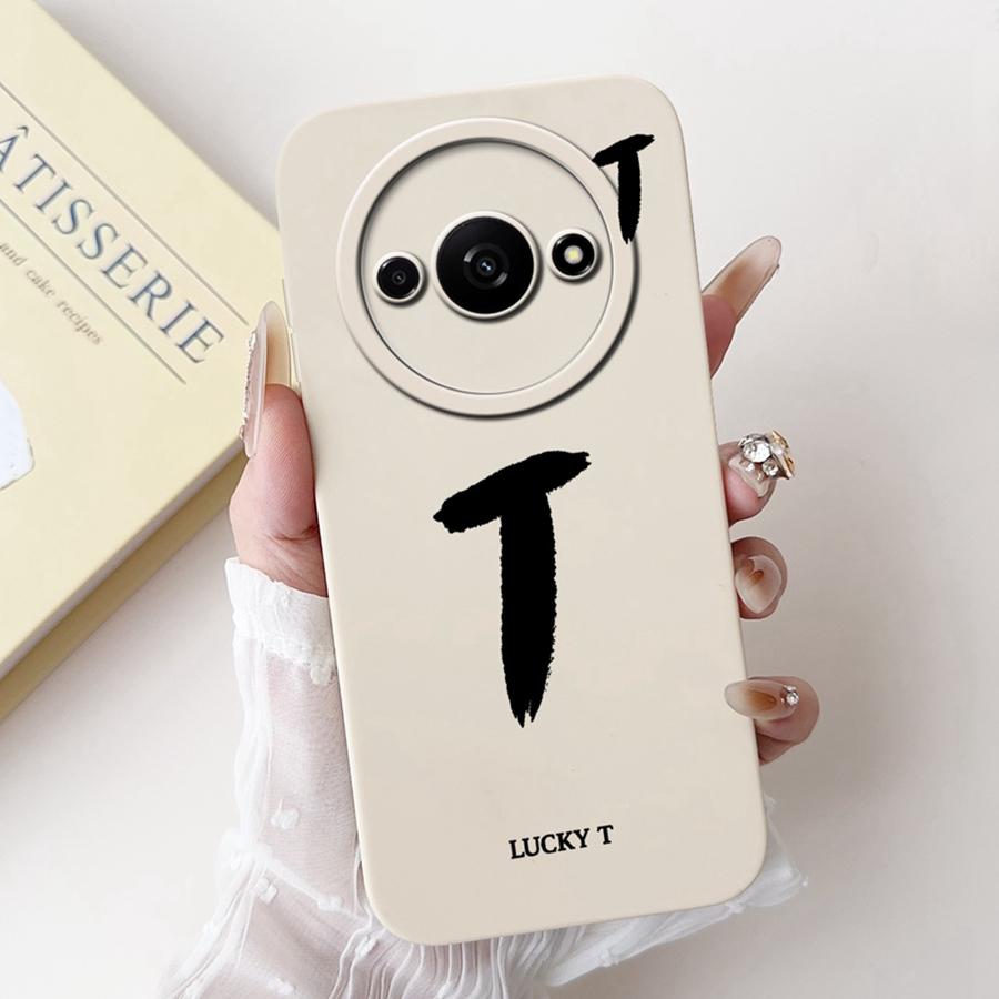 For Xiaomi Redmi A3 Back Cover Popular Letter Protector Soft Silicone Phone Cases For RedmiA3 A 3 4G Xiaomi Poco C61 Funda