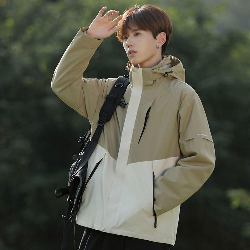 Men Women Waterproof Windproof Hiking Jacket Outdoor Travel Coat Lightweight Hooded Rain Shell