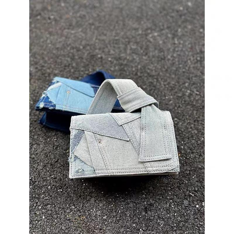 Denim Single Shoulder Messenger Bags Portable Travel Bag Versatile Crossbody Bags