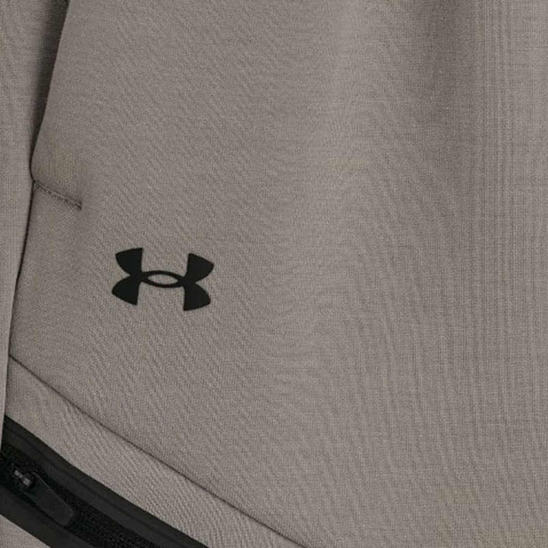 Under Armour Pantaloni Jogger de Antrenament Culoare Solidă de Neoprit Femei Partea de Jos Maro 1379846-203