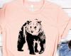 Siberian Brown Bear Shirt and Kids Shirt: Unisex Nature Tee