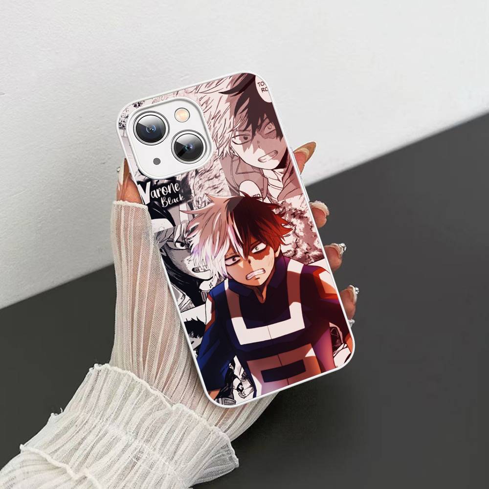 Vintage Anime My Hero A-Academia Tempered Glass For Iphone 14 13 12 11 Pro Mini XS MAX 14Plus X XS XR Fundas