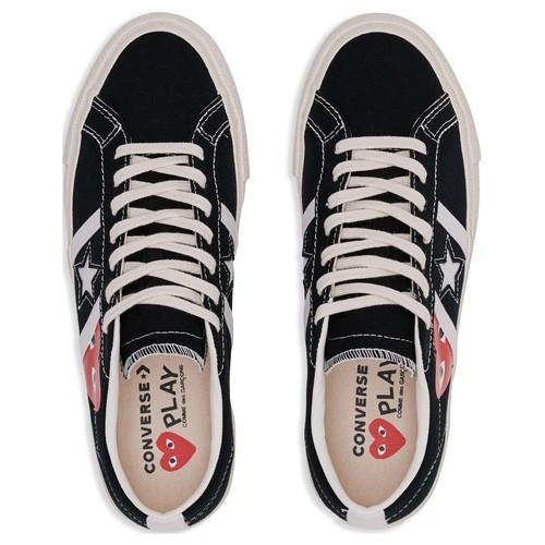 Converse Comme des Garçons PLAY x One Star Academy Pro Negru Egretă - A09870C