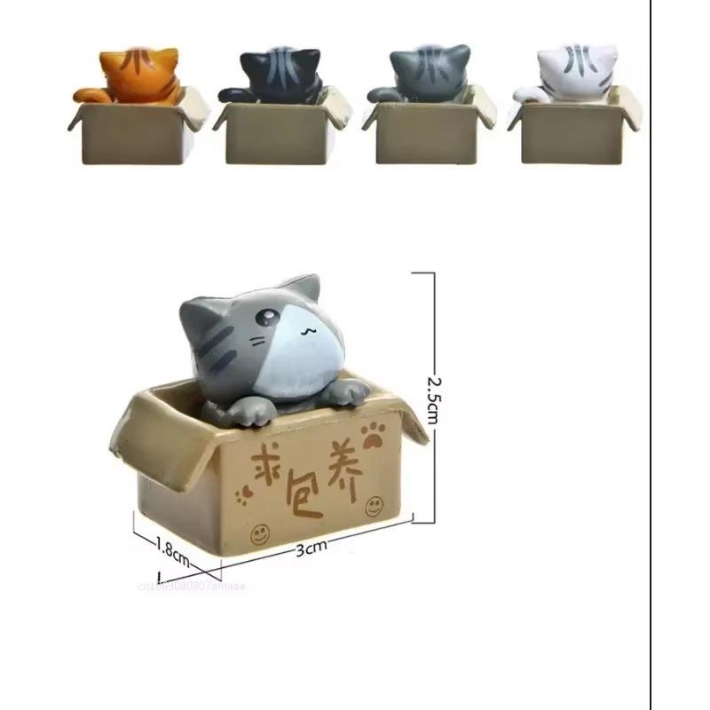 Mini Cat Ornament Miniature Figurines for Home Decor Fairy Garden Miniatures Decoración Hogar