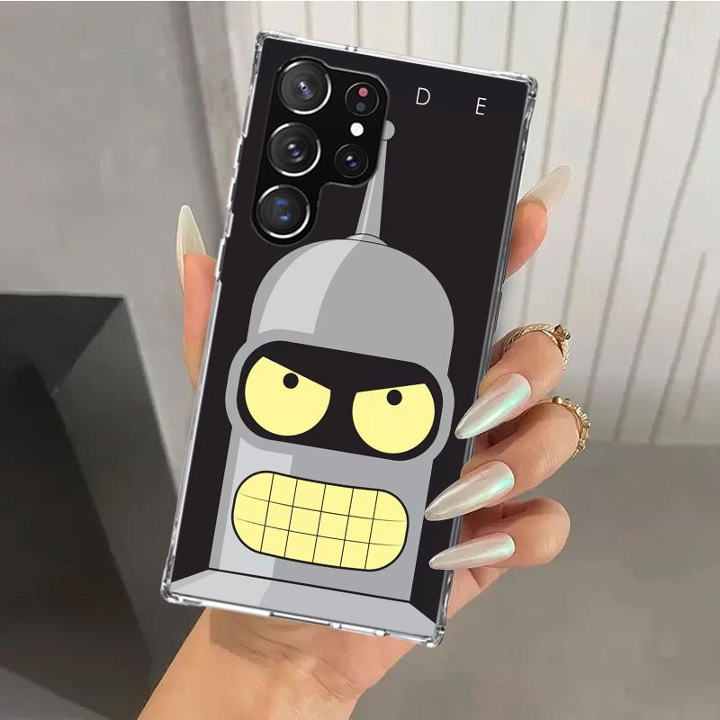 Cartoon F-Futuramas Phone Case for Samsung Galaxy S25 S24 S23 Ultra S22 S21 Plus S20 FE S10 + S10E S25U Soft Print Shell S24 S23