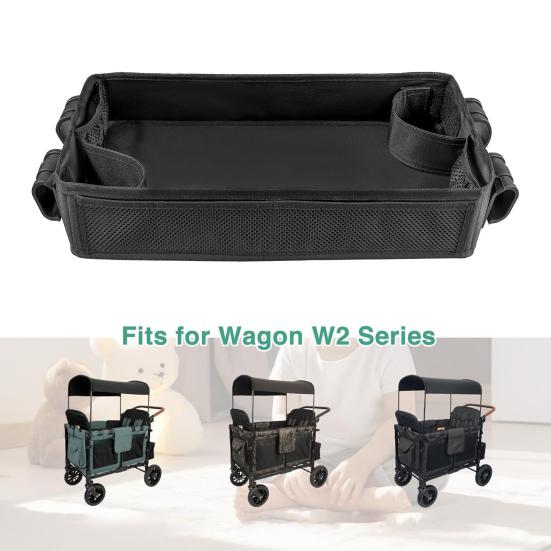 

Детский поднос для коляски Wonderfold W1/W2/W4 с 2 подстаканниками, множеством сетчатых карманов, большой вместимостью, пристегивающимся креплением, детский автомобильный органайзер S
