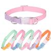 Pet Dog Collar Breathable Sweat-absorbing Contrast Color Collar With Adjustable Buckle Pet Neck