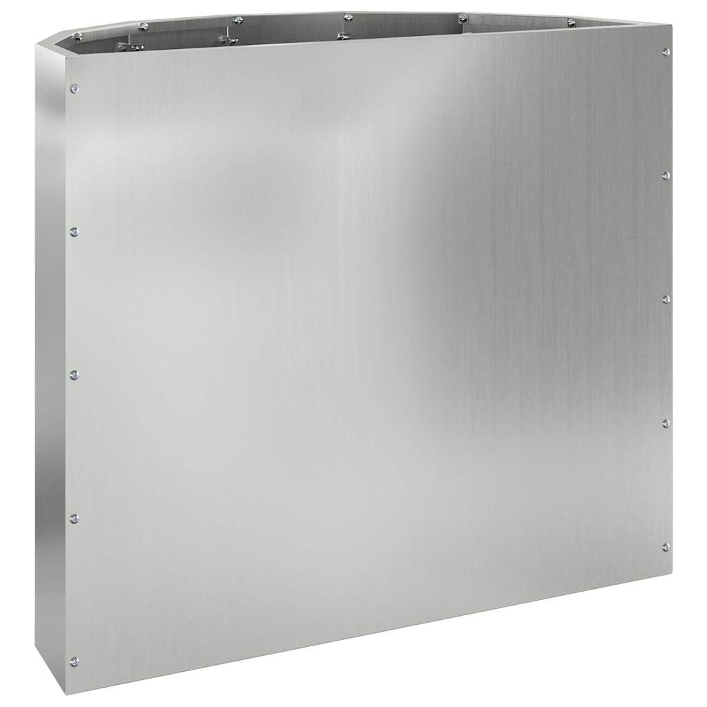 Planter Silver 60 x 30 x 50 cm Galvanized Steel