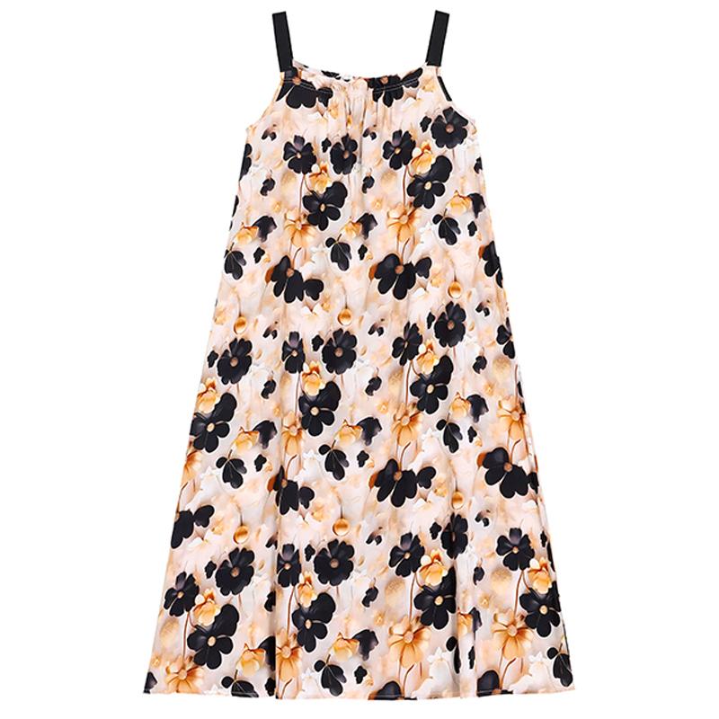 Elegant Women's Long Dresses Summer Vintage Clothes Casual Summer Dress