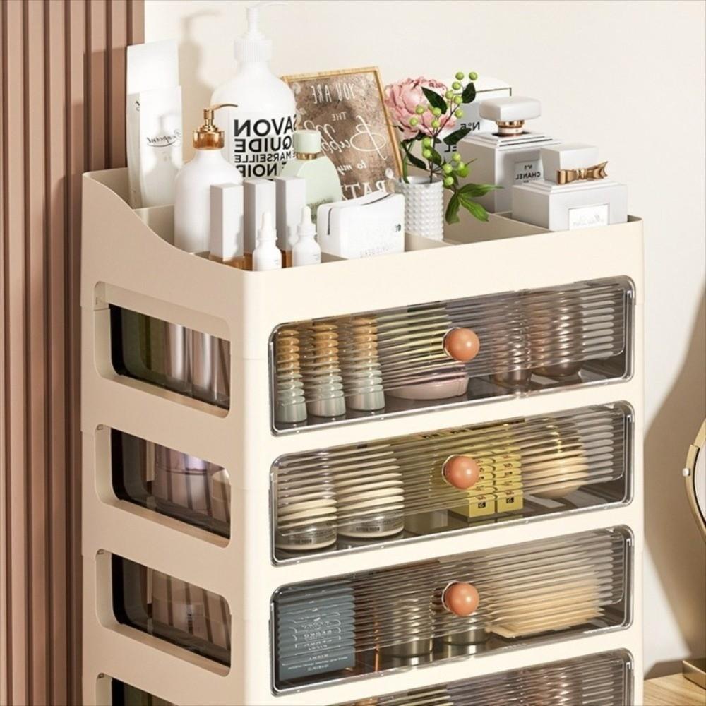 Mehrschichtige Aufbewahrungsbox aus Kunststoff Große Kapazität Schreibtisch-Organizer-Box Zuhause