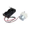 1Pc 130 Motor Kit With 2 Slots Battery Storage Case And Switch 22000 Rpm Mini Student Diy Electronic Motor Circuit Models Kit