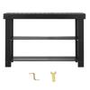 Shoe Rack Bench, 3-Tier Bamboo Entryway Bench, Shoe Storage Organizer Holds Up to 286 lbs, 703 x 288 x 451 mm, for Front Door, Hallway, Living Room,