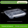 JINGRX 5-Compartment Disposable Food Containers, 1000ml