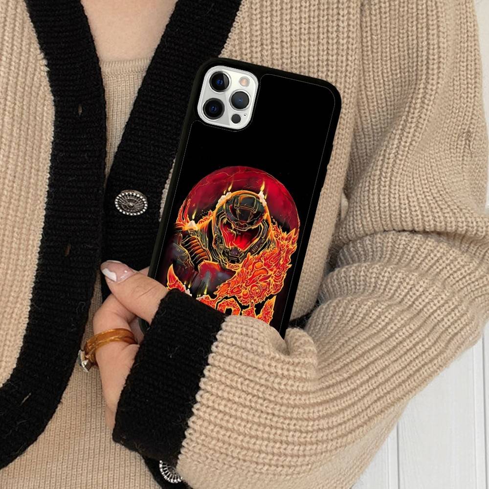 Etui na telefon D-DoomS E-Eternal do iPhone 17 Pro 16 Plus 16 Pro Max 15 14 13 12 11 Tylna osłona PC+TPU