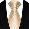Corbata de negocios con diseño geométrico cuadrado, color liso, satén suave, corbata formal, corbata informal, accesorios para bodas y eventos callejeros