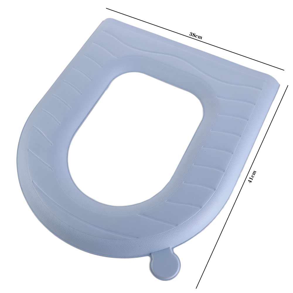 Reusable Toilet Seat Cushion With Handle Closestool Mat Washable EVA Toilet Seat Cover  Household