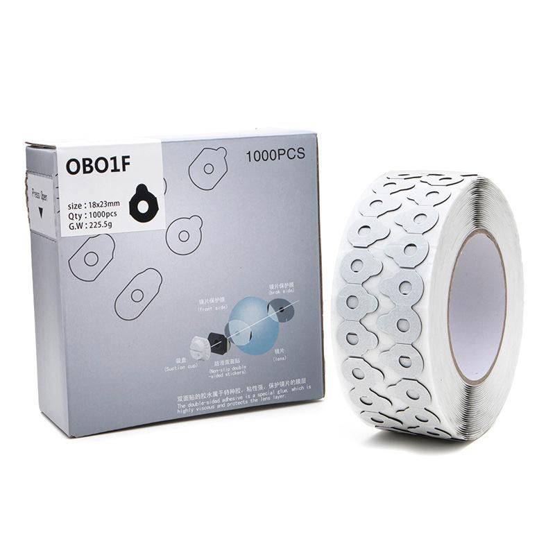 Edging Anti Slip Optical Lens Blocking Pads 1000pcs Eye Glasses Double-sided Adhesive Sticker Tape