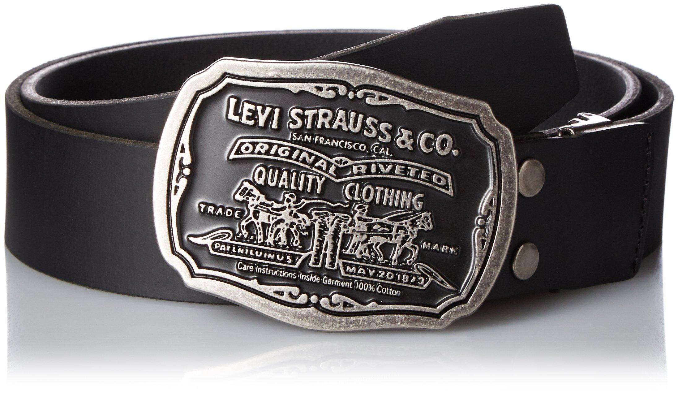 Levi`s Leather Belt Two Horse Buckle
