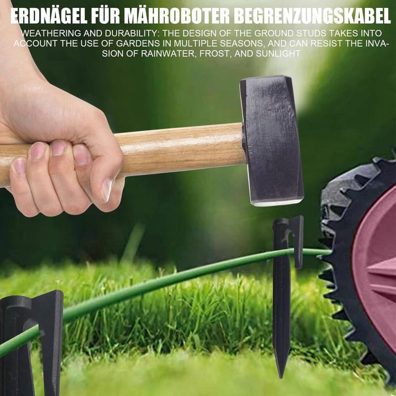 

100pcs Environment-friendly Ground Pegs for Installation Boundary Wire Lawn Stake Kit Robotic Lawn Mower Accessories China Mainland