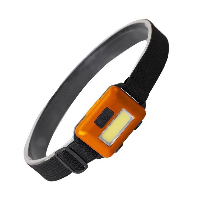 Outdoor COB Mini Headlight 3 Modes LED Night Riding Waterproof Battery Flashlight Headlight Torch Lantern Camping Night Fishing