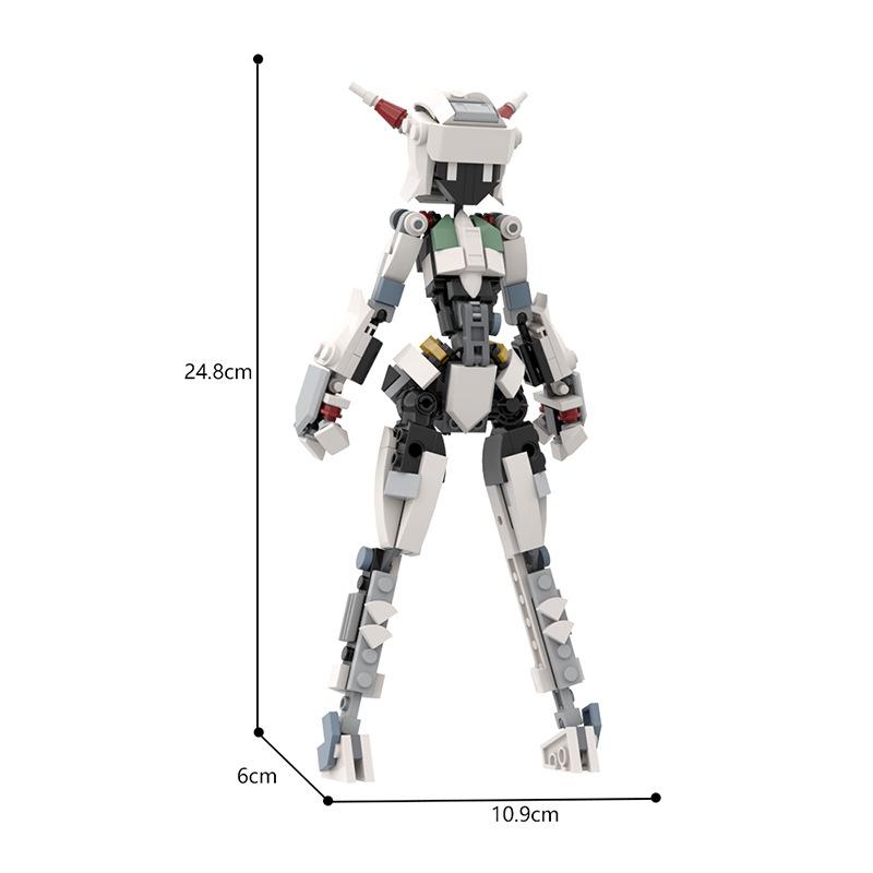 Creative Female Gynoids Robot Mech Girls Figures Model Building Blocks Toys For Toy Kids Easter Birthday Gifts Assemble Bricks