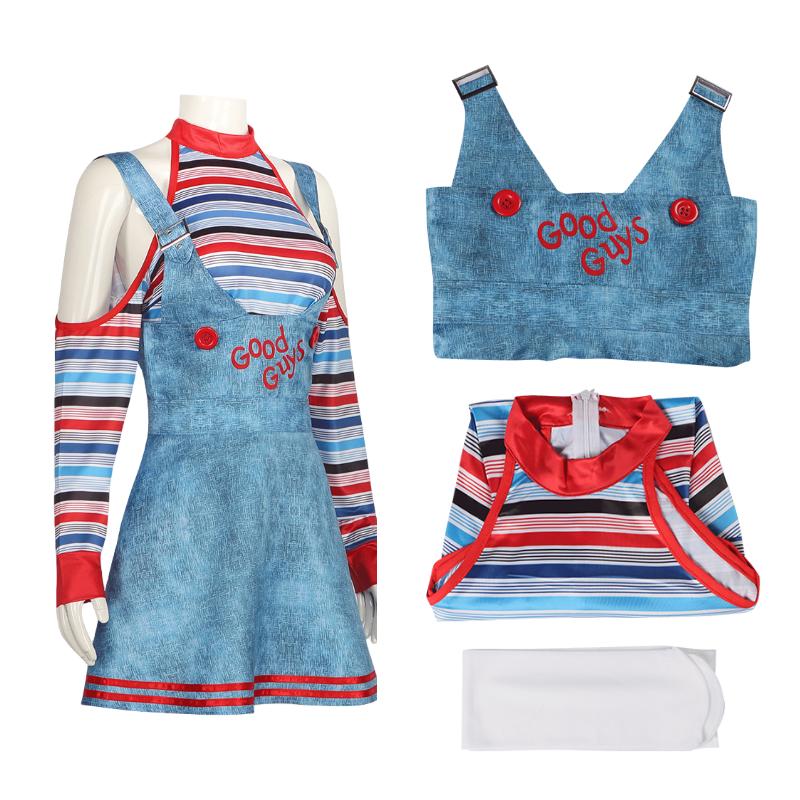 

Хэллоуин Кукла Призрак Косплей Платье Костюм для Девочек Карнавальная Вечеринка Аниме Подарок Мероприятие L