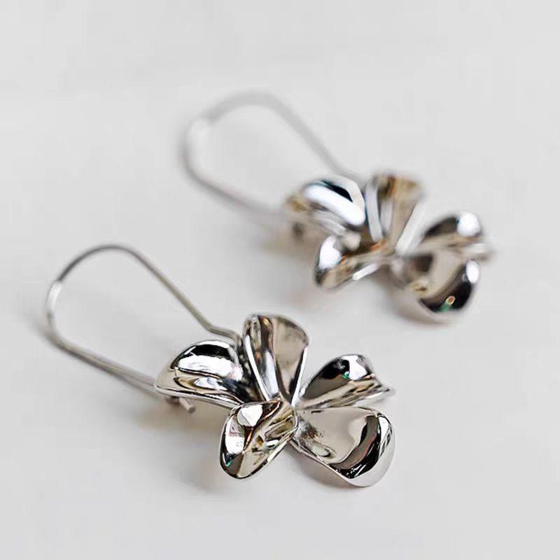 2PC Women's Fashion Design Flower Earrings Zircon Accessories Suitable for Date, Party, Festival Gifts