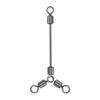 30PCS Y Shape Fishing Swivels Copper 3 Way Rolling Swivels Triple Swivel Connector  for Anglers Use