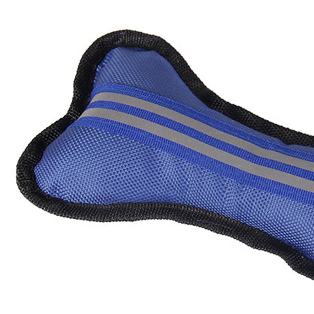 Bite Resistant Squeaky Chew Toy Oxford Cloth Stuffed Dog Toy Durable Bone Fabric Toy for Dogs Pets