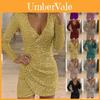 Elegant Women Sequin Christmas Bodycon Dress For Evening Parties And Events