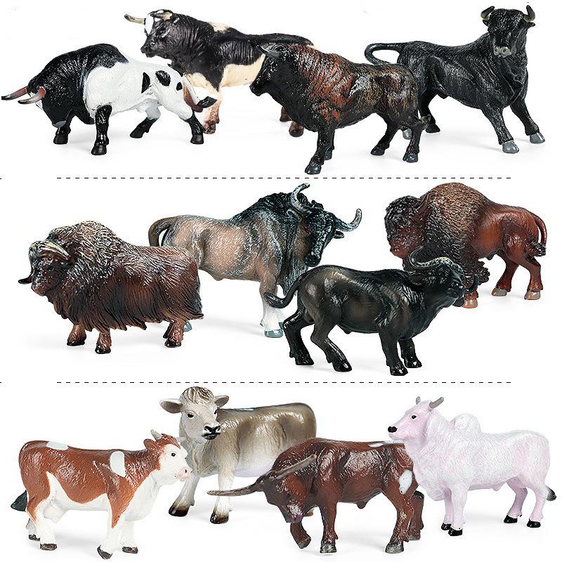 Realistic Bull Yak Model Heart Simulation Toy - Children's Cognitive Desktop Ornament